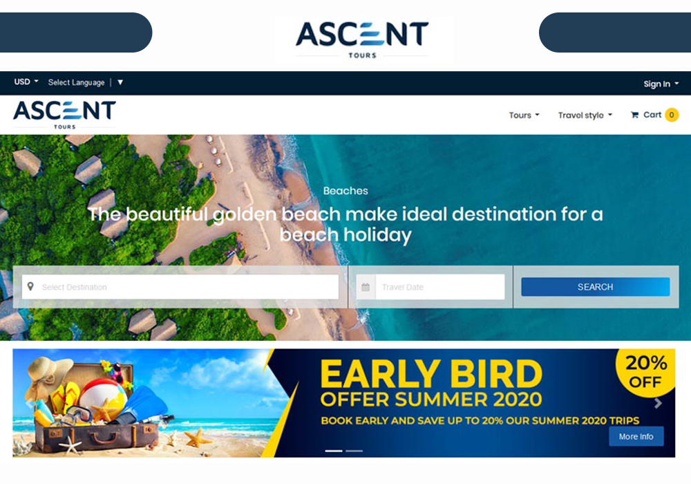 Best Tour Extranet Reservation System - Ascent Tours