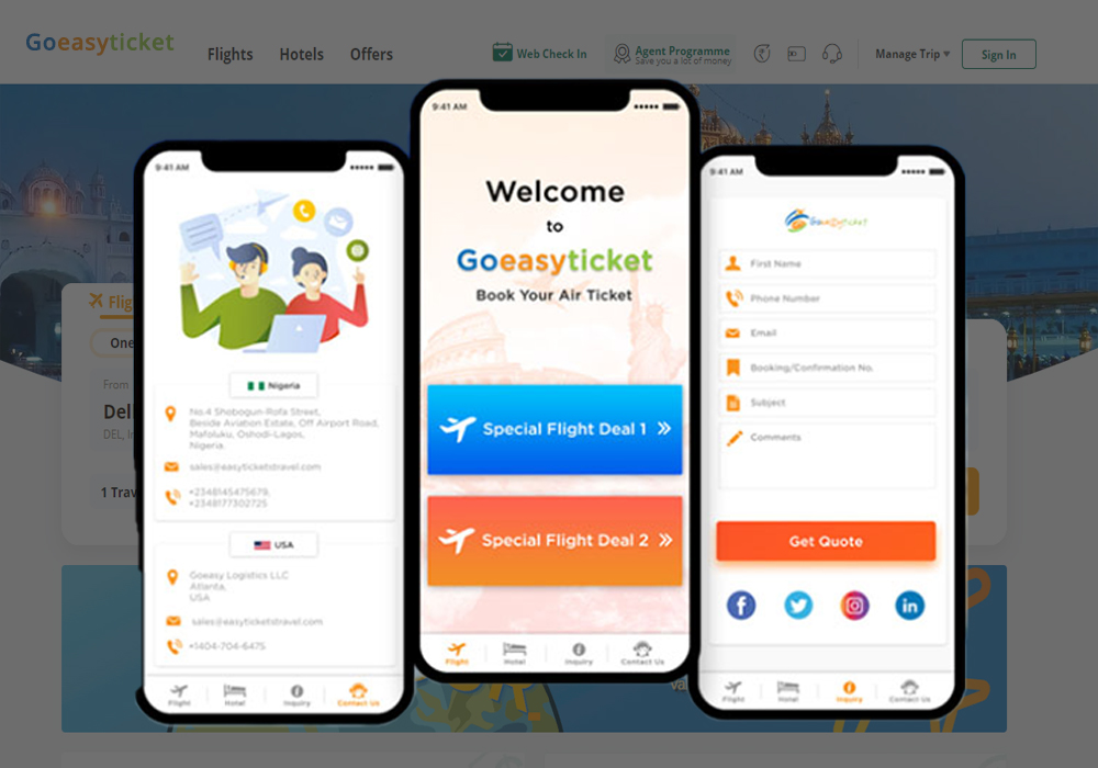 Flutter Mobile App For Travel Industry - Goeasyticket