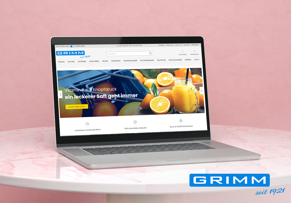 Grimm Gastrobedarf – Kitchen Equipment Selling Website