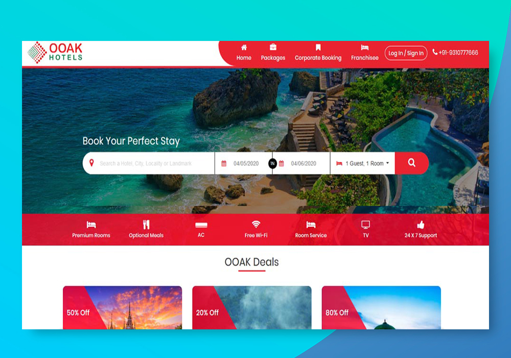 OOAK Hotel Booking System | Hotel Reservation System