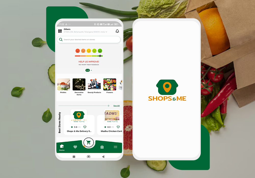 Shops and Me – Hyperlocal Grocery Delivery App