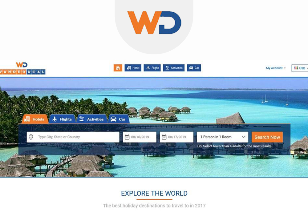 Travel Booking Websites USA - Wanderdeal