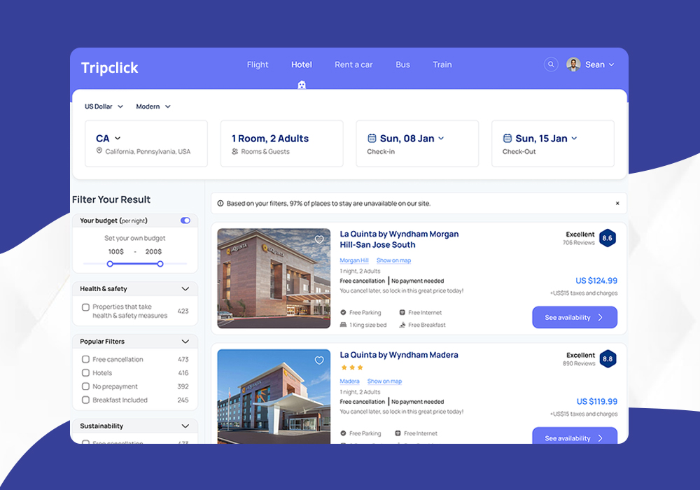 Hotel & Flight Meta Search Engine | Tripclick