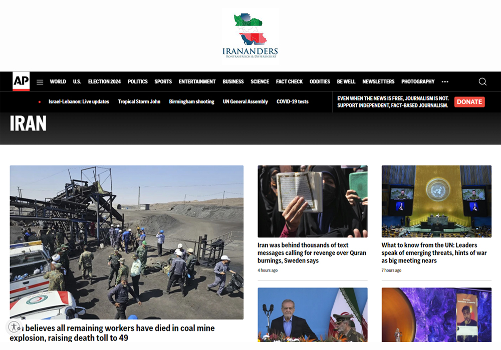 Irananders – New & Media Website