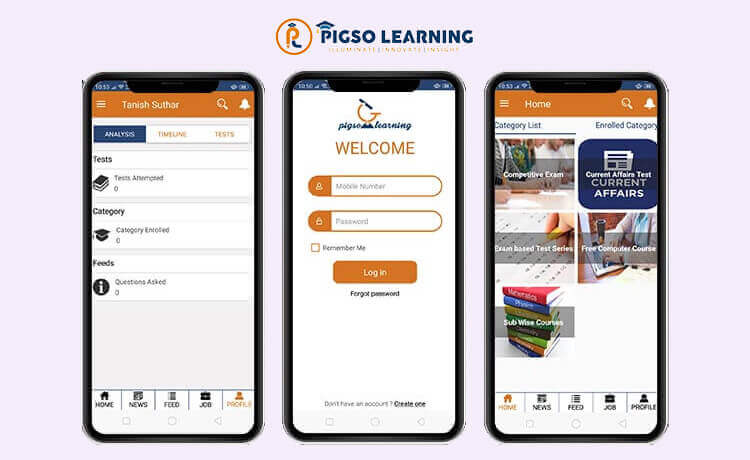 Amar Infotech & Pigso learning: Develop eLearning Application for Exam Preparation