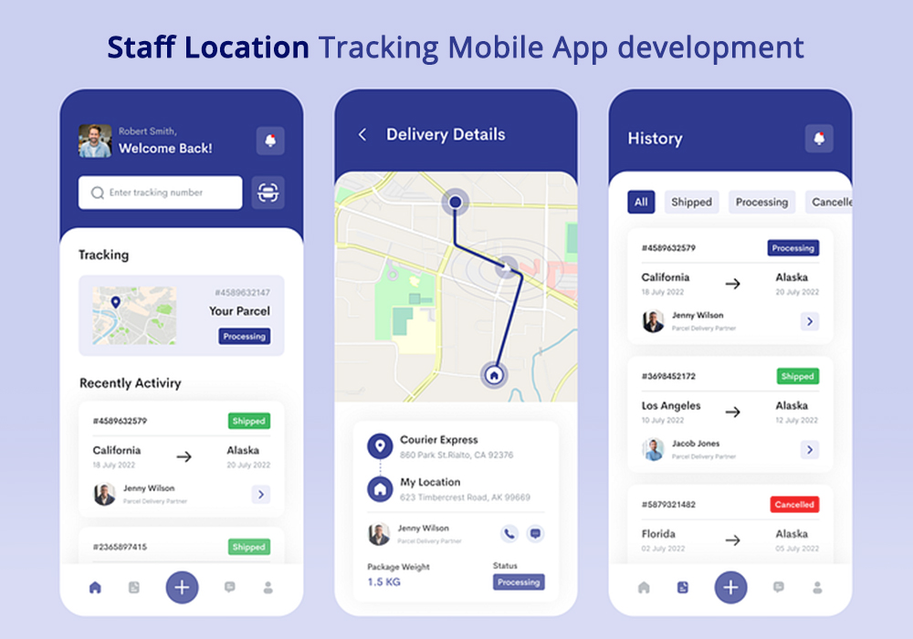 Staff Location Tracking Mobile App development