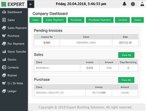 Custom GST Base ERP Web Portal – ExpertBs