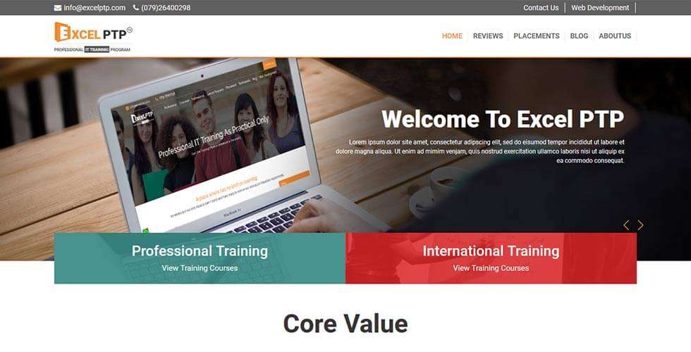 International IT Training company portfolio - skillptp