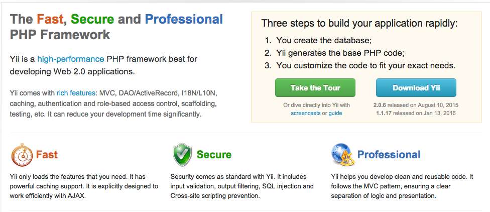 PHP Framework - YII