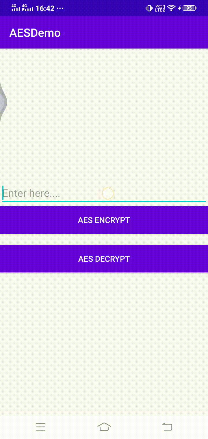 Example of AES256 encryption