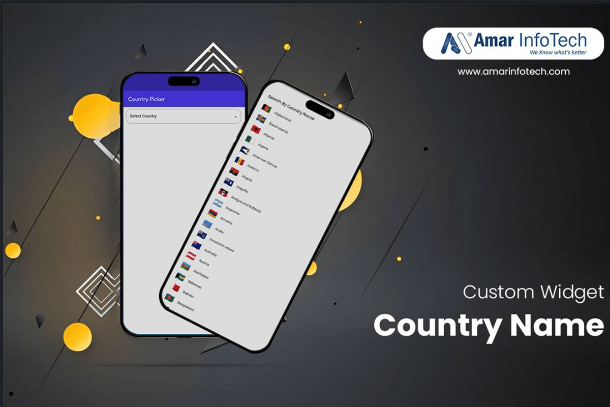 Country Picker Widget with Customization Options in Flutter Flow