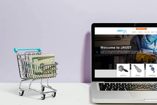 User-friendly interface for browsing JAUDT spare parts online.